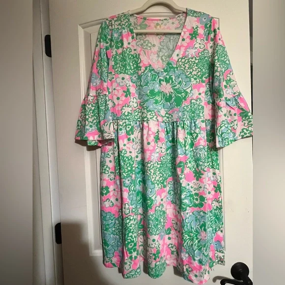 Lilly Pulitzer Pastel Floral Dress - Picture 2 of 6